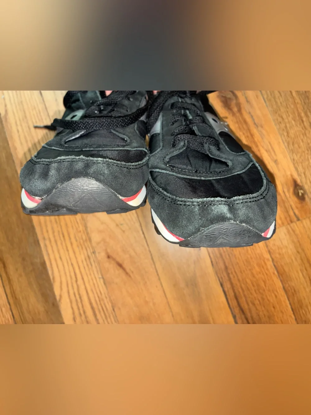 Vintage Woman’s 10  Saucony Jazz Original Black Running Walking Shoes pre owned